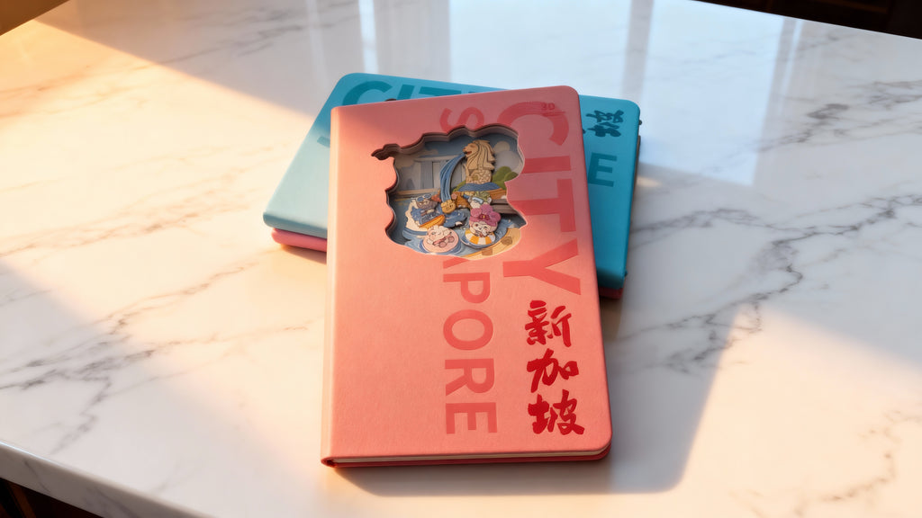 3D Paper Carving Notebook-Merlion Park
