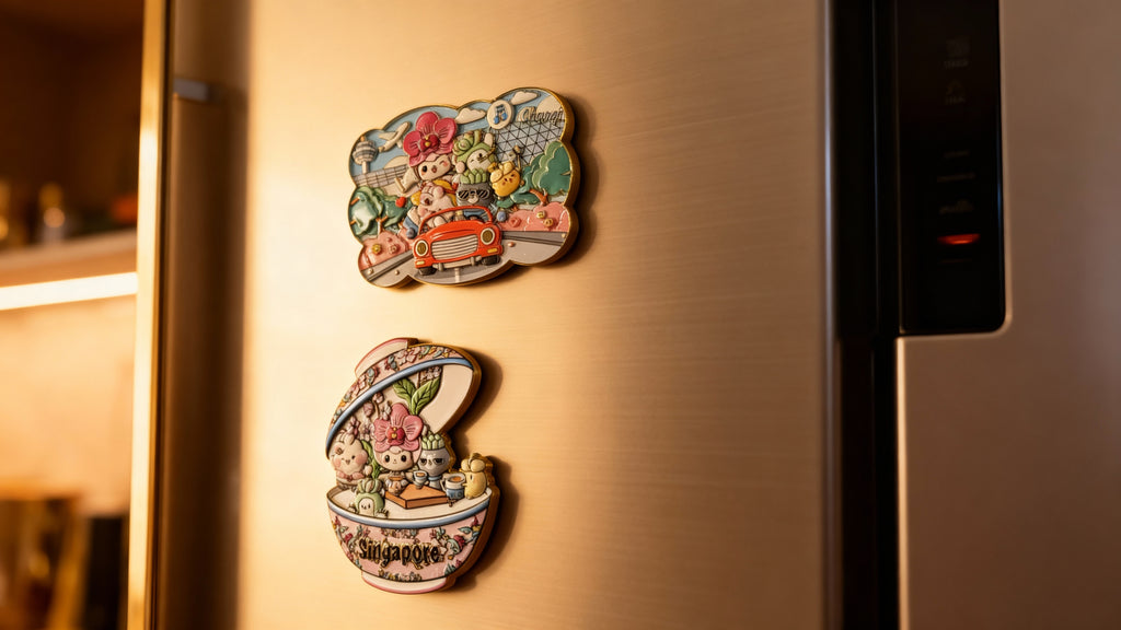 3D Metal Magnet-Happy Holiday