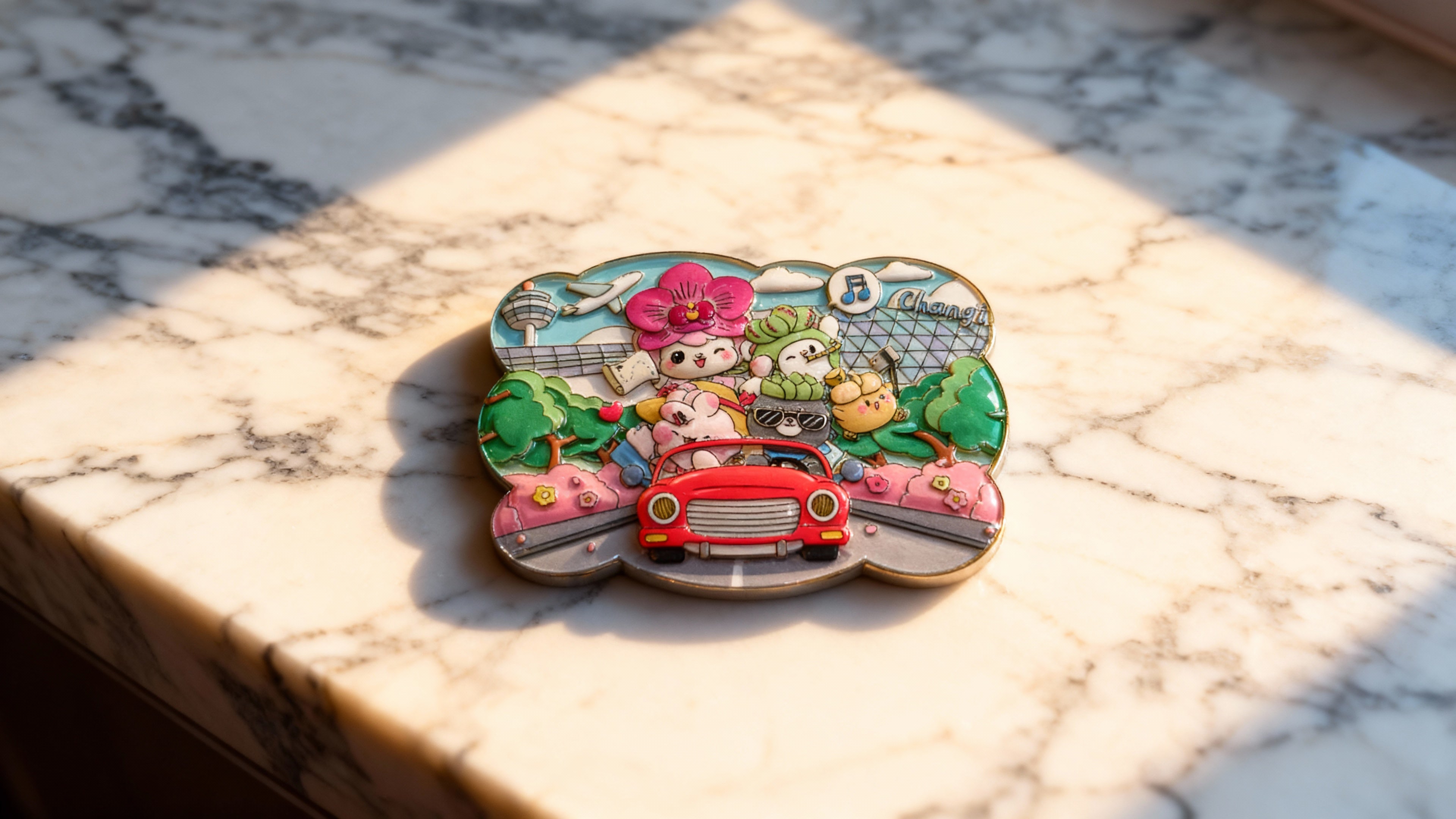 3D Metal Magnet-Happy Holiday