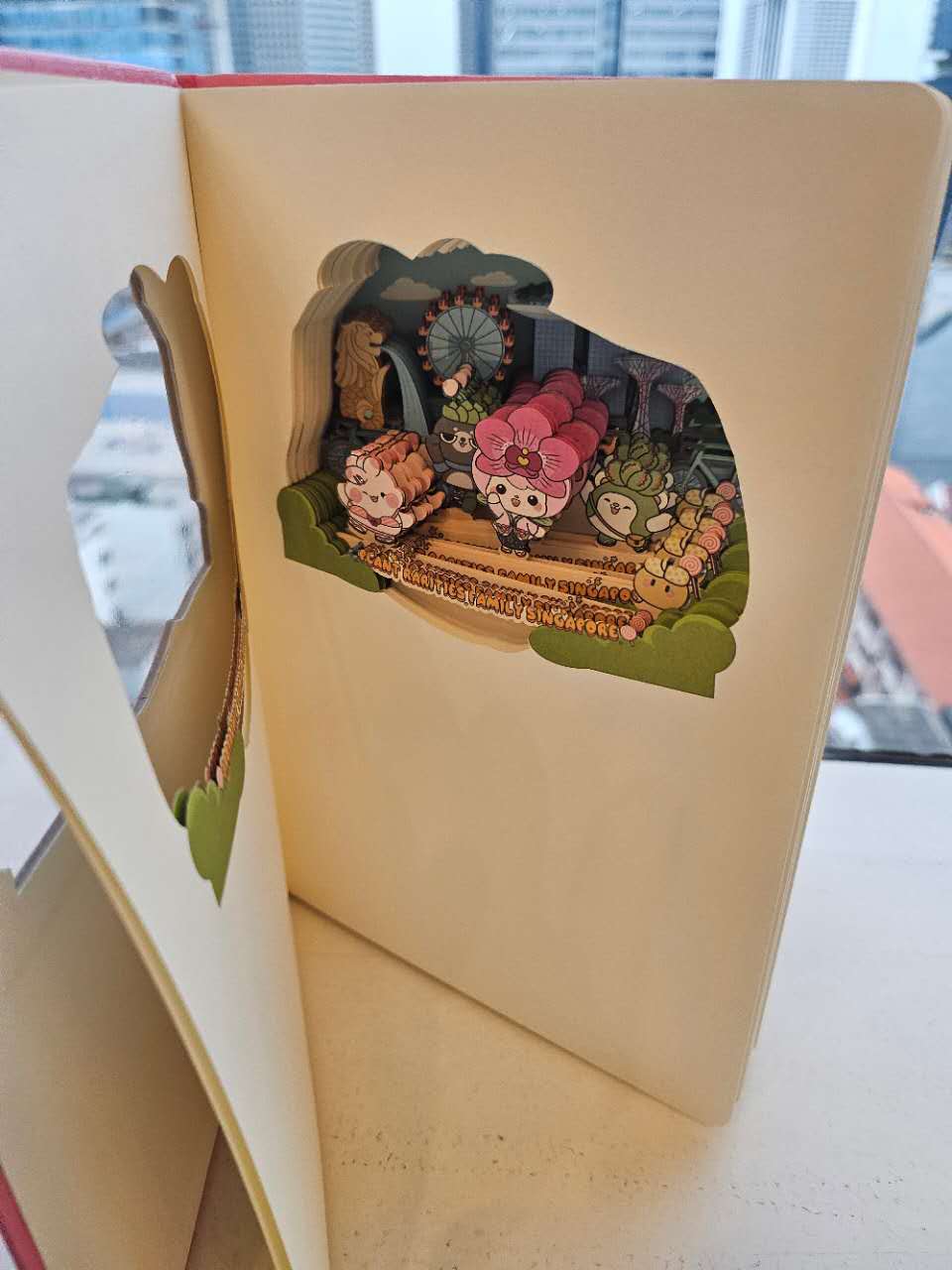 3D Paper Carving Notebook-Singapore Flyer