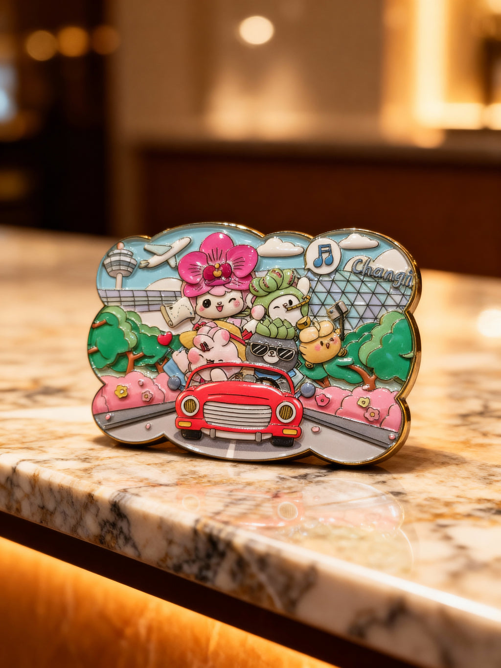 3D Metal Magnet-Happy Holiday