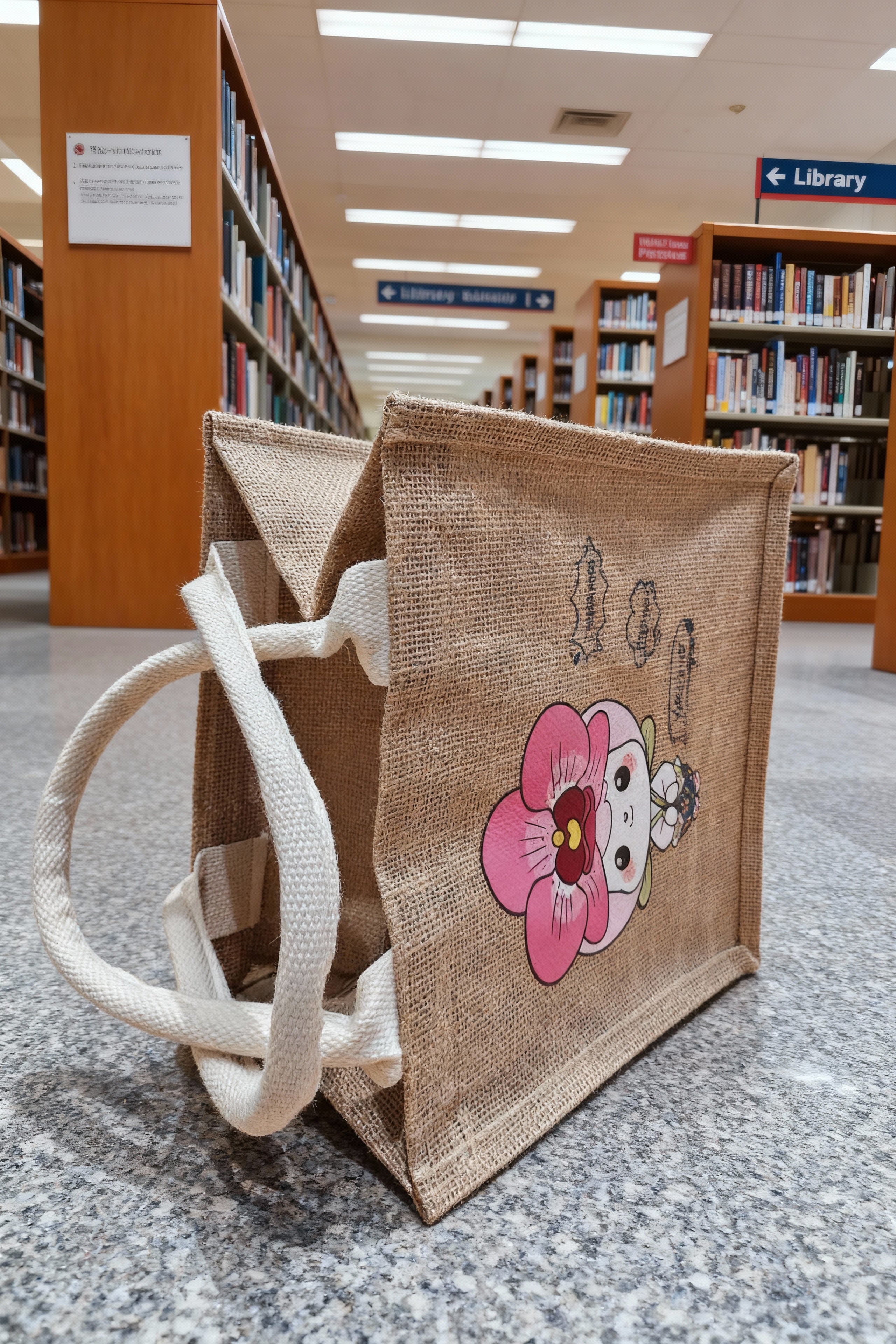 Jute Tote Bag Series-Orchiya-Small